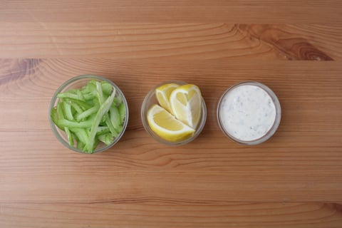Protein Upgrade | ORGANIC Chicken Schnitzel & Lemon-Caper Mayo - Step #4 Mise en place