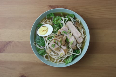 Tonkotsu Pork Ramen - Step #5 Assemble & serve