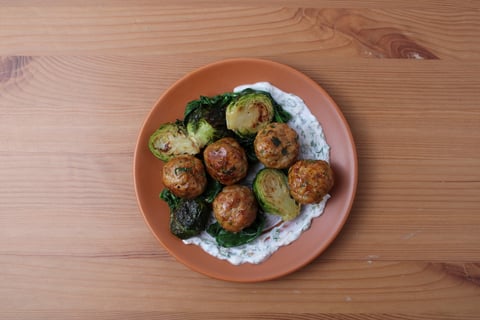 Indian-Spiced Pork Meatballs - Step #5 Plate your dish