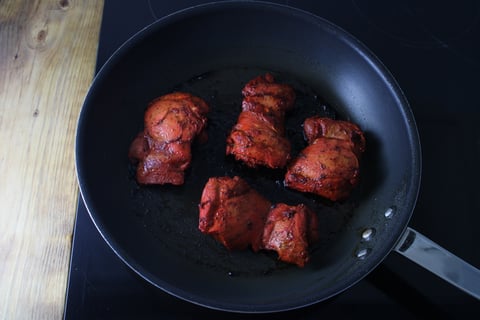 Tandoori Chicken Sandwiches - Step #3 Cook the chicken