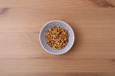 Vegan Caramelized Onion Ramen Noodles - Step #2 Toast the peanuts