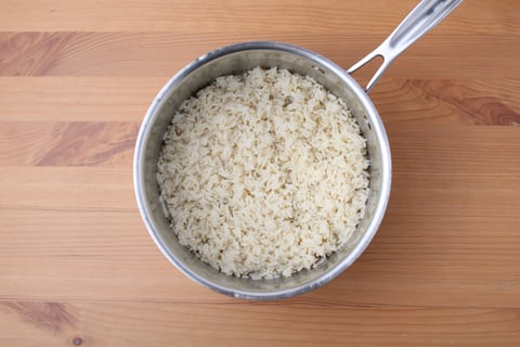 Creamy Vegan Red Lentil Dal - Step #1 Cook the rice