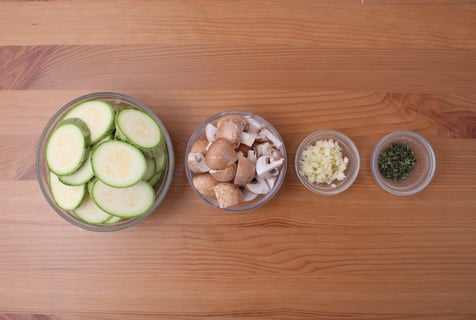 L’Artisan: Seared Filets Mignons with Mushroom Pan Sauce - Step #2 Mise en place