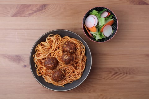 Dinner + Lunch Combo: Beef & Mozzarella Meatballs - Step #5 Dinner: Finish & serve