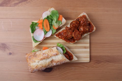 Dinner + Lunch Combo: Beef & Mozzarella Meatballs - Step #6 Lunch: Finish & serve
