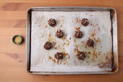 Dinner + Lunch Combo: Beef & Mozzarella Meatballs - Step #1 Prepare & roast the meatballs
