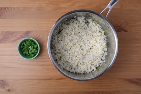 Black Bean Chiles Rellenos - Step #1 Cook the rice