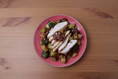 Sheet Pan Chicken Gado Gado - Step #4 Plate your dish
