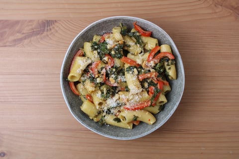 Speedy Rigatoni Alfredo - Step #5 Plate your dish