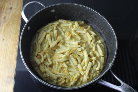 Creamy Butternut Squash Pasta - Step #4 Finir la sauce et mélanger les pâtes