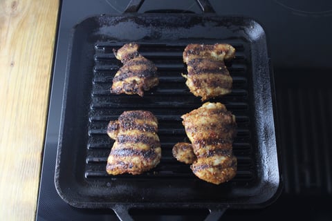 Grilled Piri Piri Chicken with Spiced Rice - Step #2 Griller le poulet