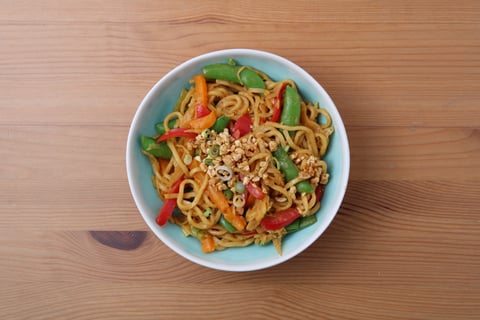 Veggie Shanghai Noodle Stir-Fry - Step #6 Make the stir-fry & serve
