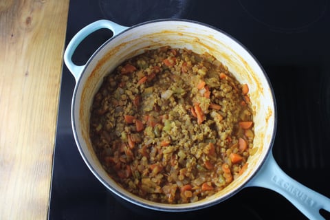 One-Pot Moroccan Harira - Step #3 Continuer la harira