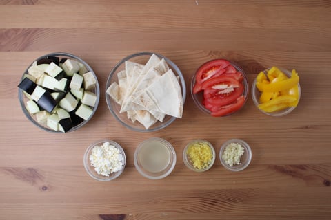 Warm Za’atar-Roasted Vegetable Bulgur Bowls - Step #2 Mise en place