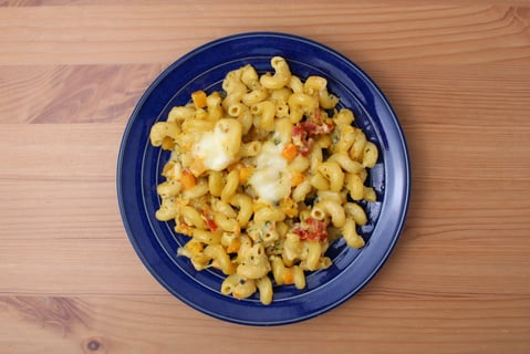 Vegetable Mac ’n’ Double Cheese - Step #4 Finish the mac ’n’ cheese & serve