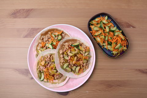 Protein Swap | Ground Beef Bánh Mì Tacos - Step #5 Plate your dish