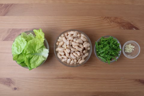 Chicken & White Bean Lettuce Cups - Step #2 Mise en place