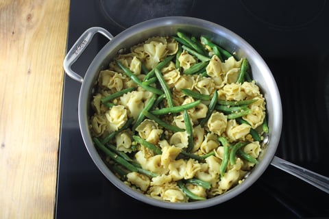 Nick’s Pick | Cheese Tortellini with Summer Corn & Feta - Step #4 Combine the pasta