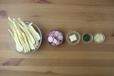 Almond-Topped Chicken with Rosemary Parsnips - Step #1 Mise en place
