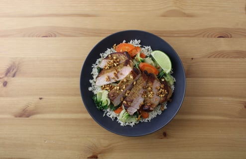 Thai-Style Pork Chops with Spiced Peanuts - Step #6 Finish & serve
