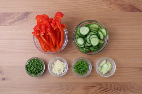 Beef Bulgogi Bowls - Step #2 Mise en place