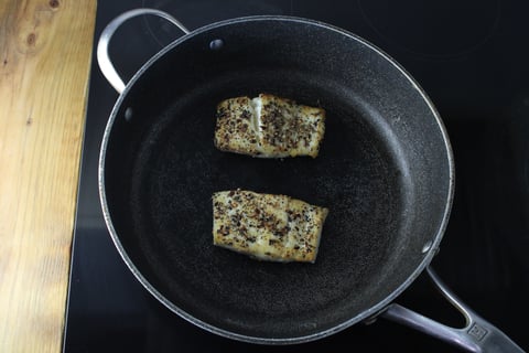 Spicy Japanese Halibut - Step #3 Cook the halibut