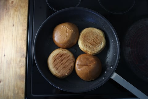 Beef Smash Burgers - Step #5 Toast the buns