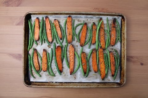 Keto: Scandinavian-Style Pork Tenderloin - Step #2 Rôtir les légumes