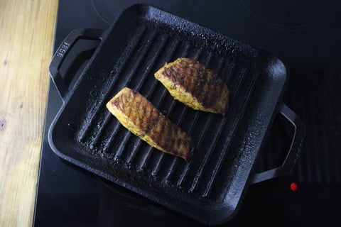 Seared Salmon & Veggie Masala - Step #3 Cook the salmon
