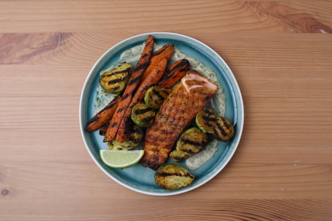 Seared Salmon & Veggie Masala - Step #4 Plate your dish