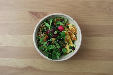 Seared Halloumi Grain Bowls - Step #5 Assembler et servir