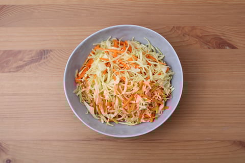 Fast Ground Beef Tacos - Step #2 Make the slaw