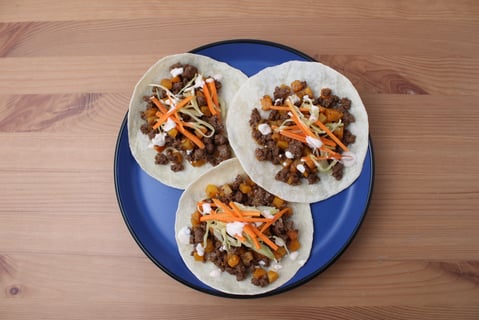 Fast Ground Beef Tacos - Step #5 Plate your dish