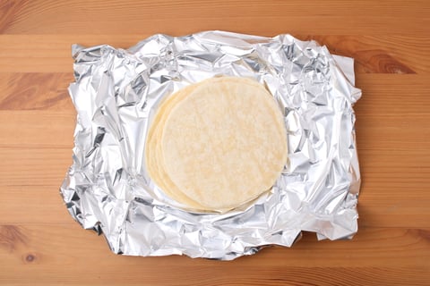 Fast Ground Beef Tacos - Step #3 Warm the tortillas