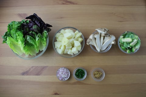 Filets Mignons with Roasted Garlic Mash - Step #1 Mise en place