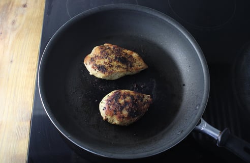 Creamy French Chicken Breast Skillet - Step #2 Start the chicken