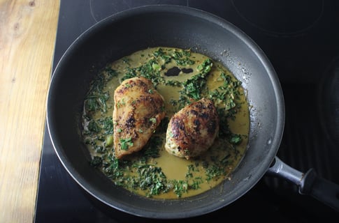 Creamy French Chicken Breast Skillet - Step #3 Make the sauce & finish the chicken
