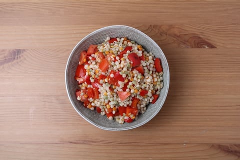 Savoury Browned Salmon - Step #5 Faire la salade de couscous