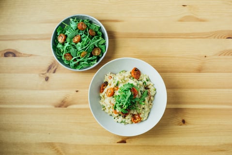 Scallion & Cheddar Risotto - Step #6 Plate your dish