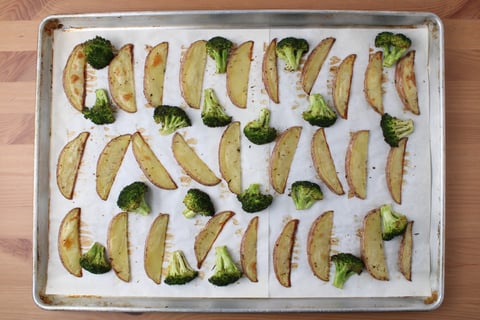 Creamy Swedish-Style Beef Meatballs - Step #2 Roast the vegetables