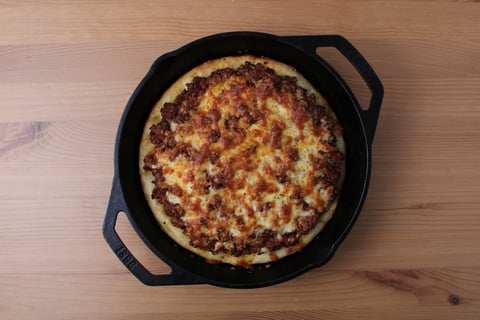 Chicago-Style Deep Dish Impossible™ Beef Pizza - Step #3 Finir la pizza