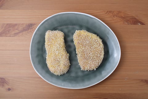 Protein Swap | Pork Tenderloin Schnitzel with Pickle Sour Cream - Step #2 Prepare the pork schnitzel