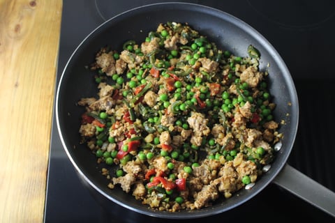 West African-Inspired Beef Jollof 'Rice' - Step #3 Finir le riz wolof