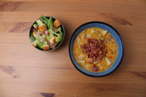 Chunky Potato & Bacon Chowder - Step #6 Plate your dish