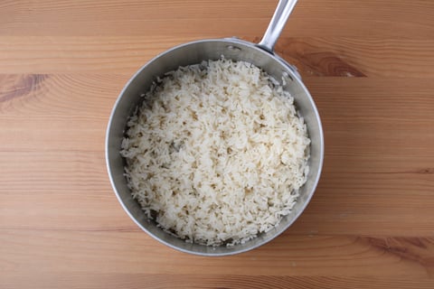 Sweet Lemongrass-Marinated Chicken Thighs - Step #1 Cook the rice