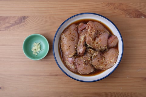 Sweet Lemongrass-Marinated Chicken Thighs - Step #2 Marinate the chicken