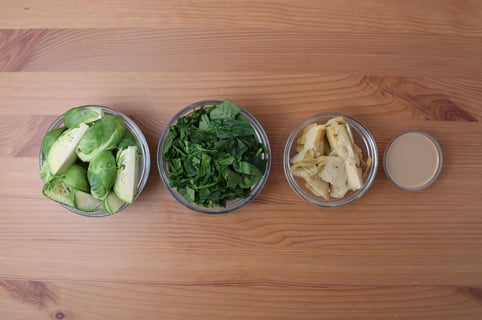 Rigatoni Alfredo with Artichokes & Asiago - Step #1 Mise en place