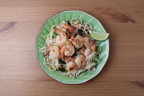 Goodfood Travels: Thailand's Street-Style Pad Thai with Shrimp - Step #6 Finish the pad thai & serve