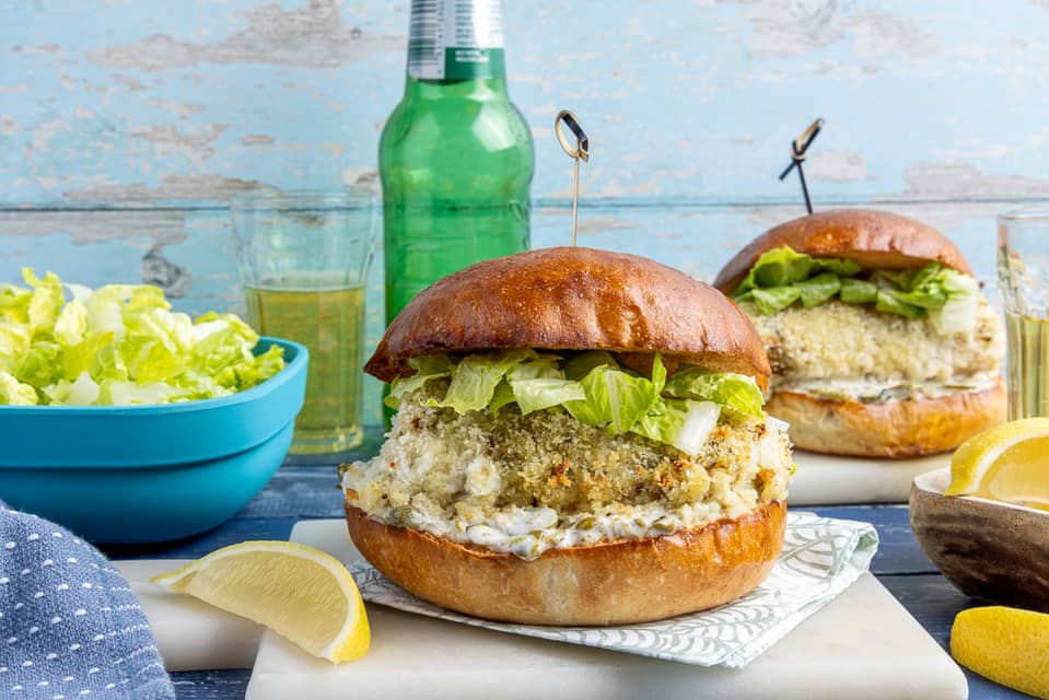 Sheet pan crispy cod sandwiches - Extra large standard