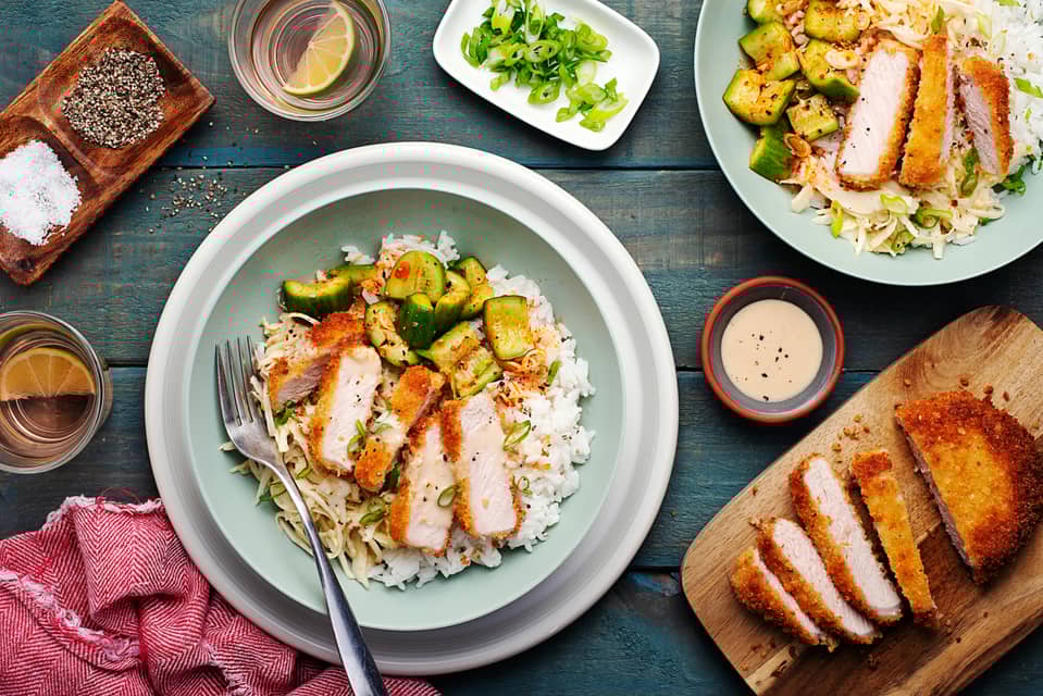 Fried pork katsu bowls - Extra large standard